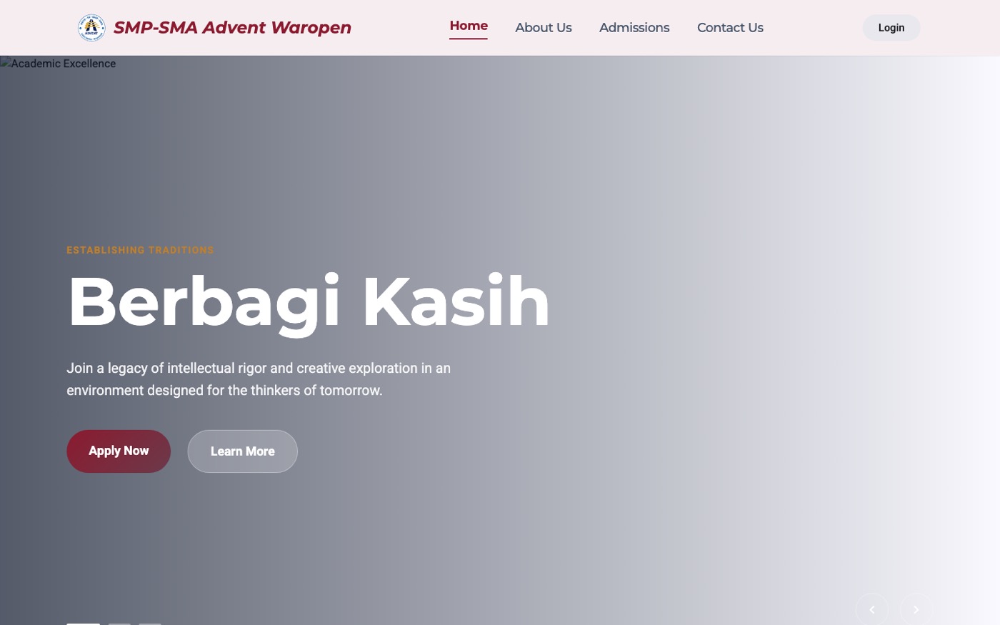 Advent Waropen — Website