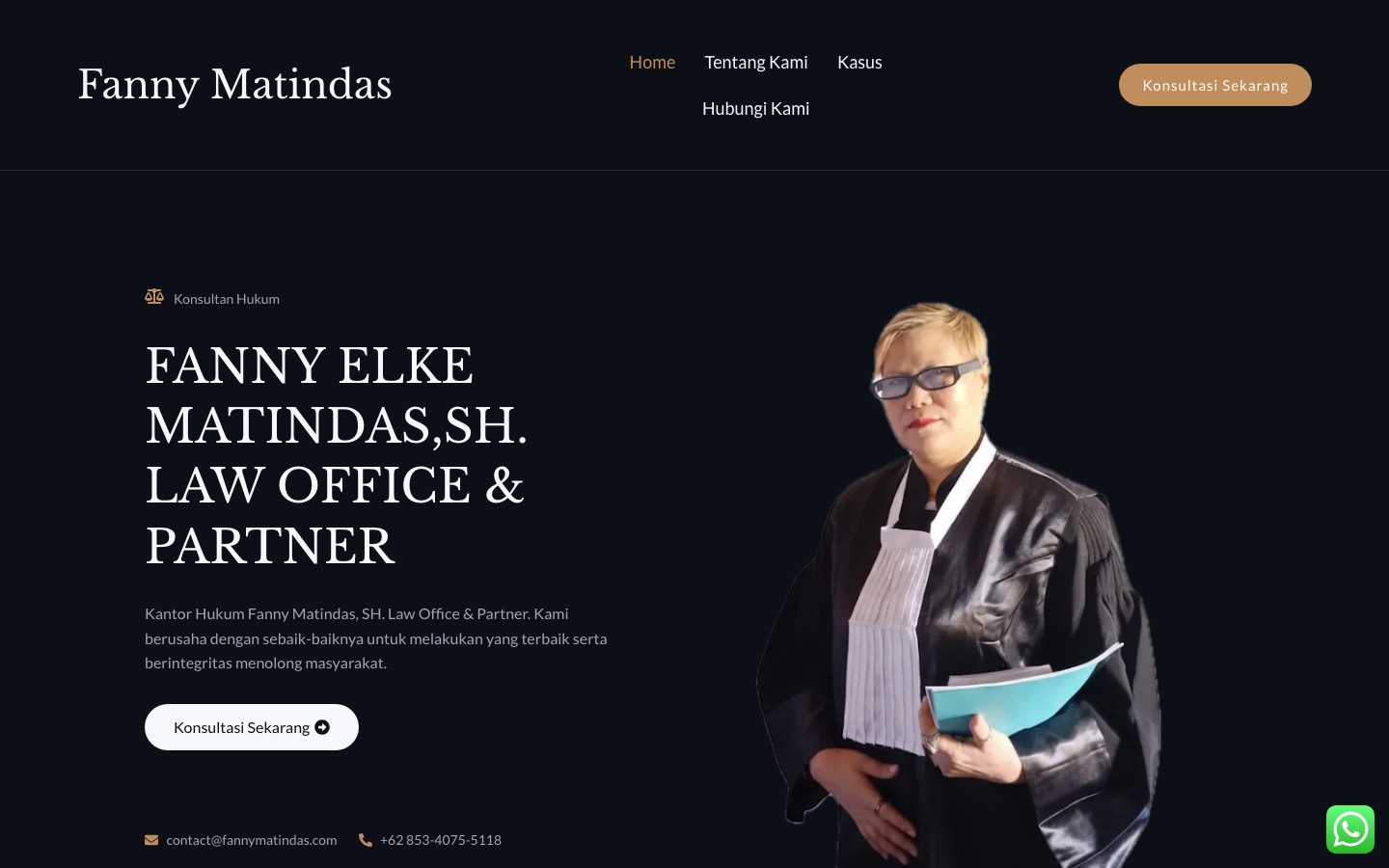 Fanny Matindas Law Office — Website