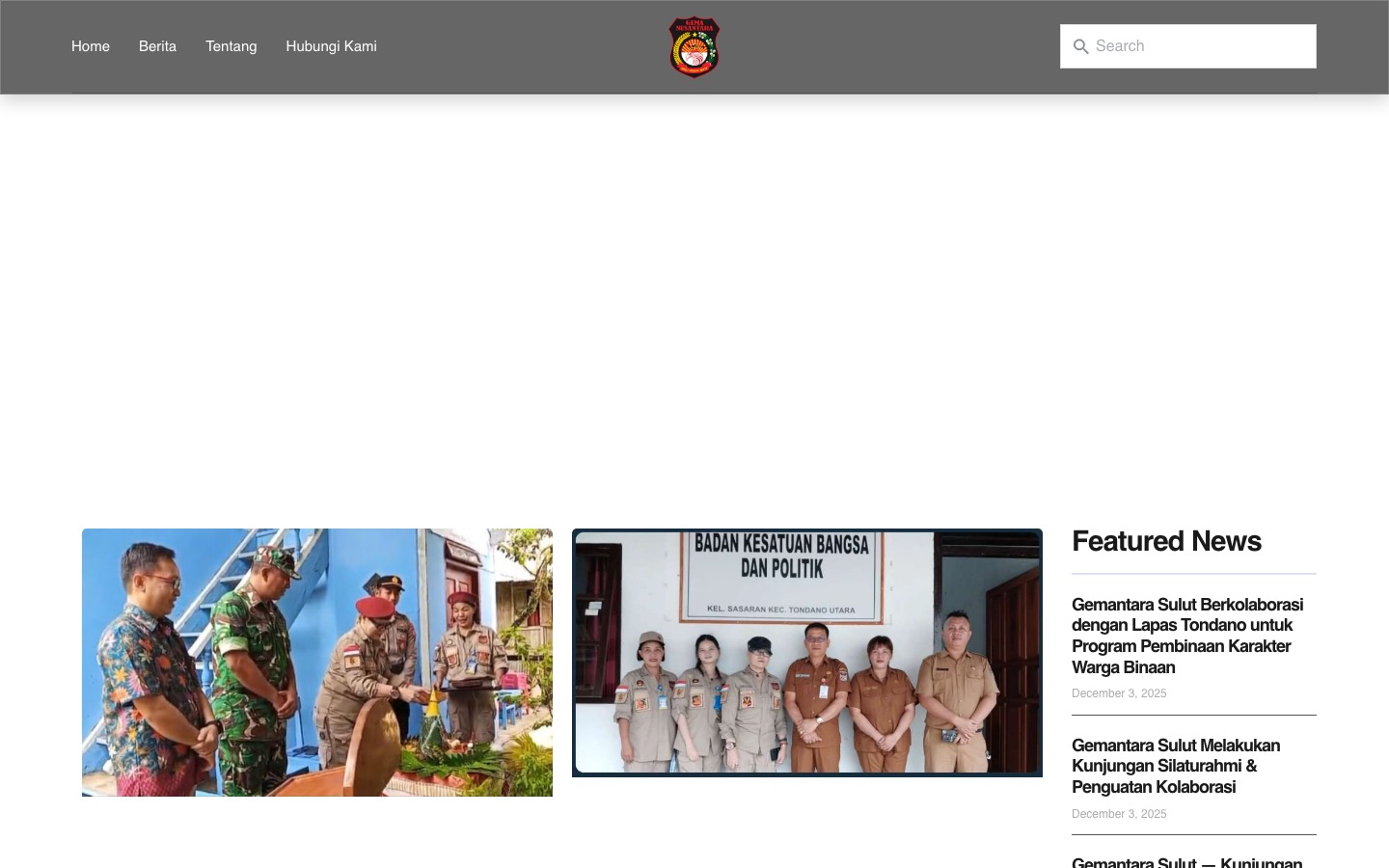 Gema Nusantara Sulawesi Utara — Website