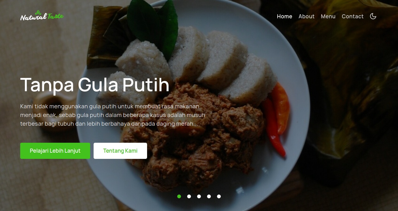 Natural Taste Catering — Website