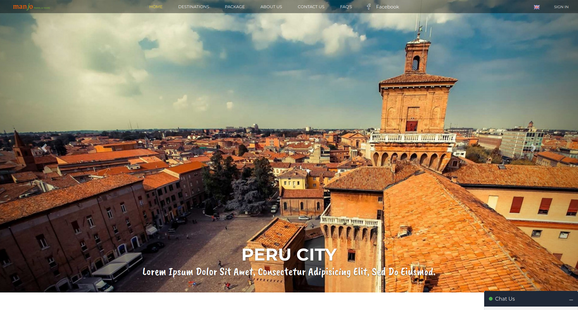 Manjo Travel — Website