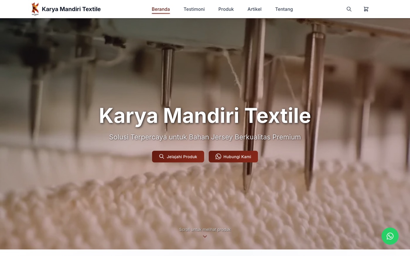 Karya Mandiri Textile — Website