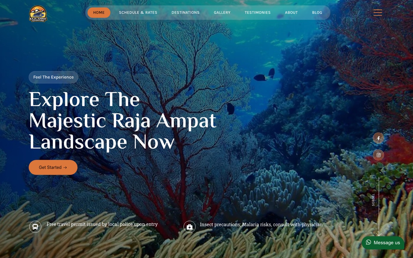 Raja Ampat Adventures — Website