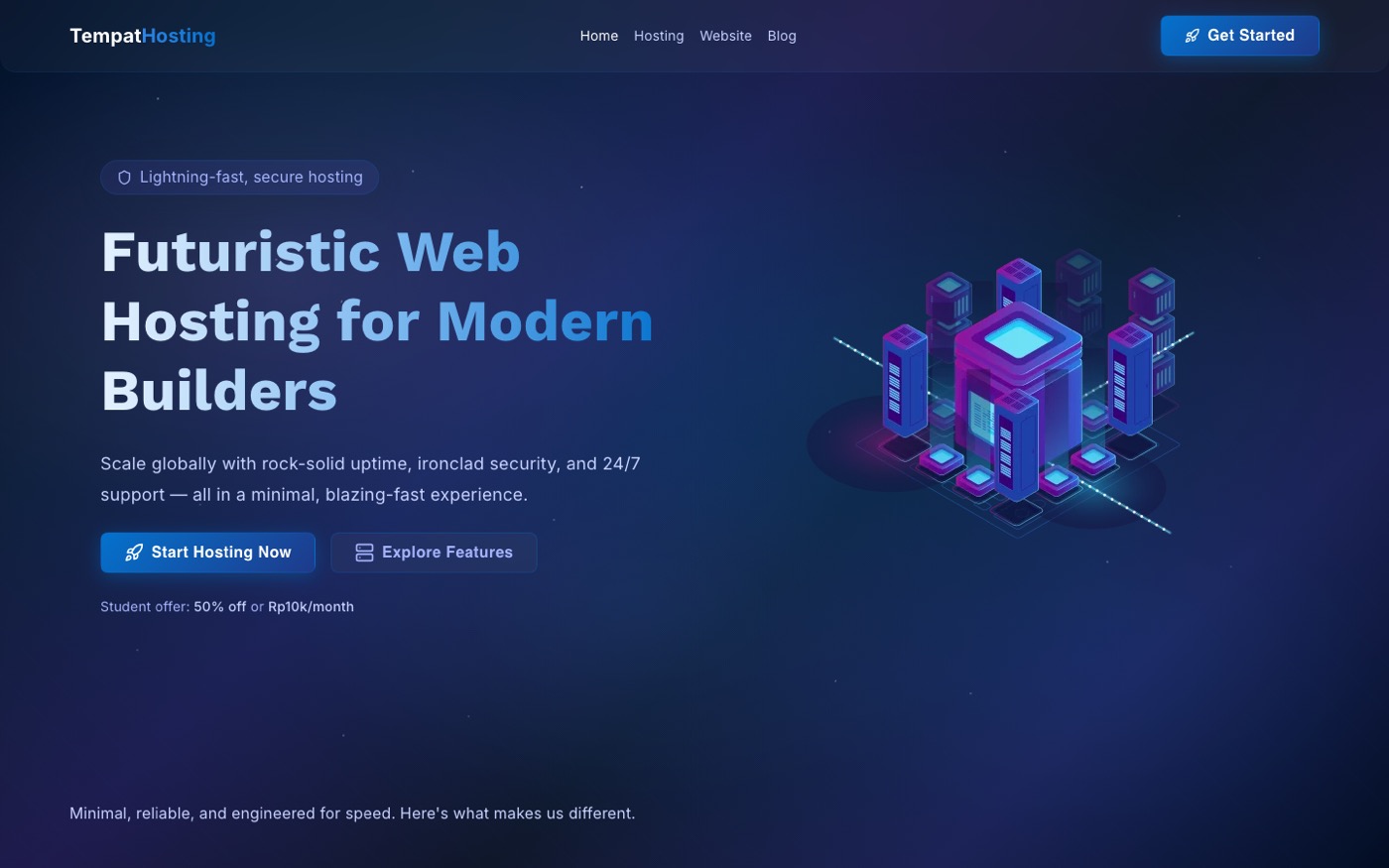 TempatHosting — Website