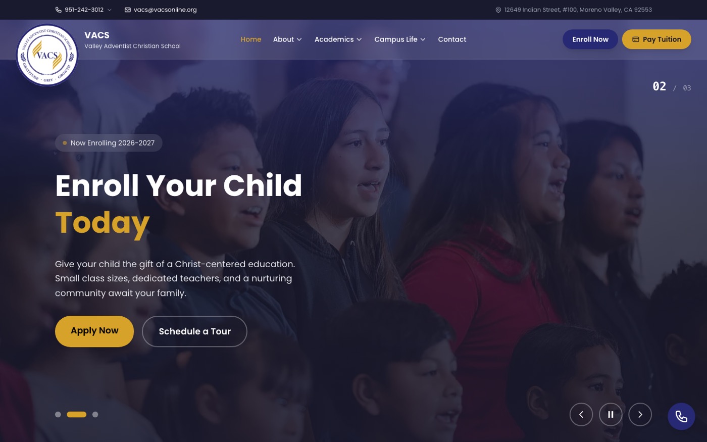 VACS Online — Website